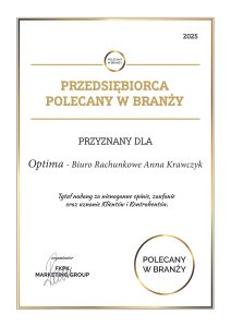 optima certyfikat